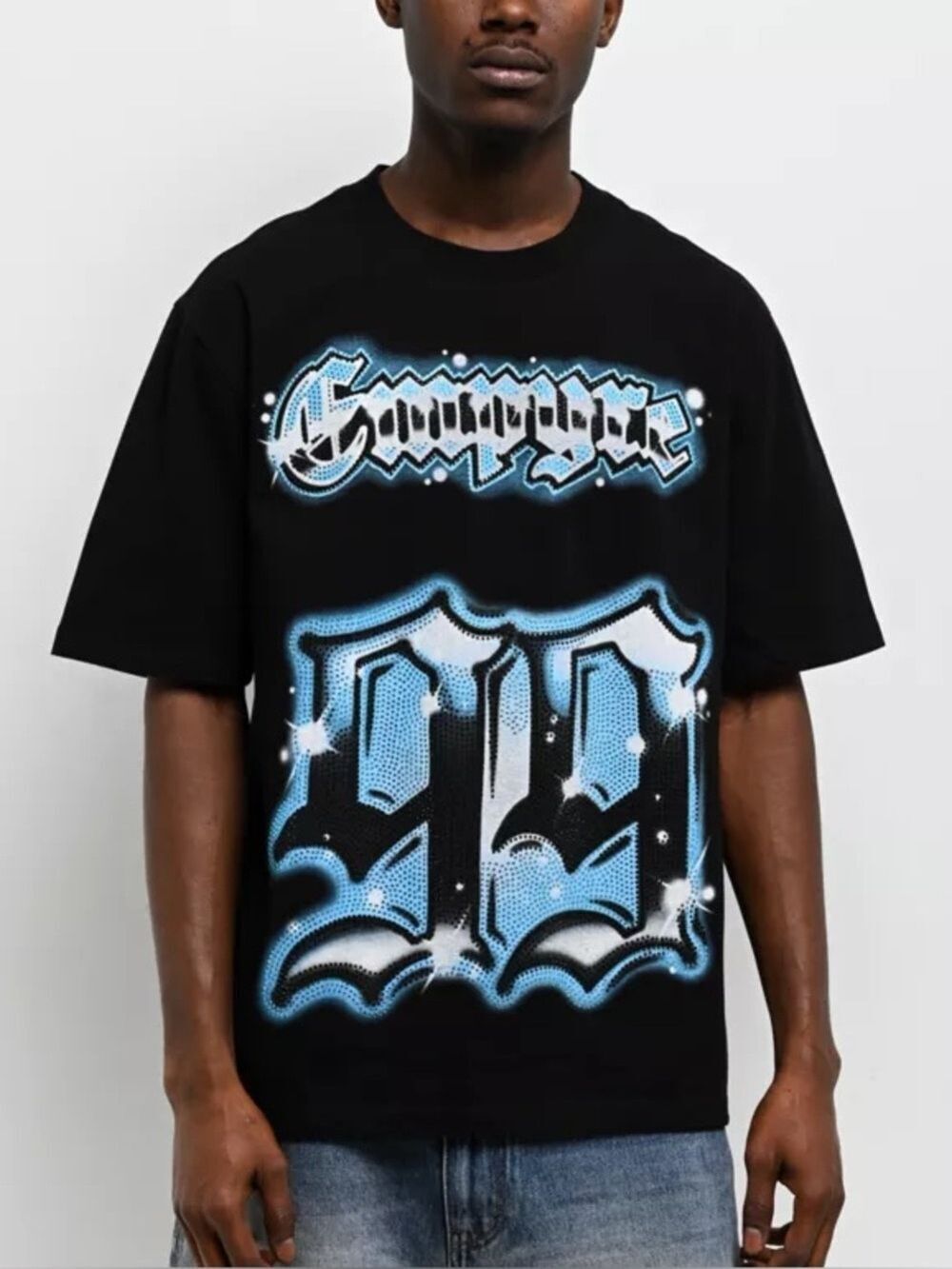 Empyre Chrome Stones Black T-Shirt - Size Large